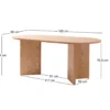 Eettafel voor 6 personen van grenen 180
