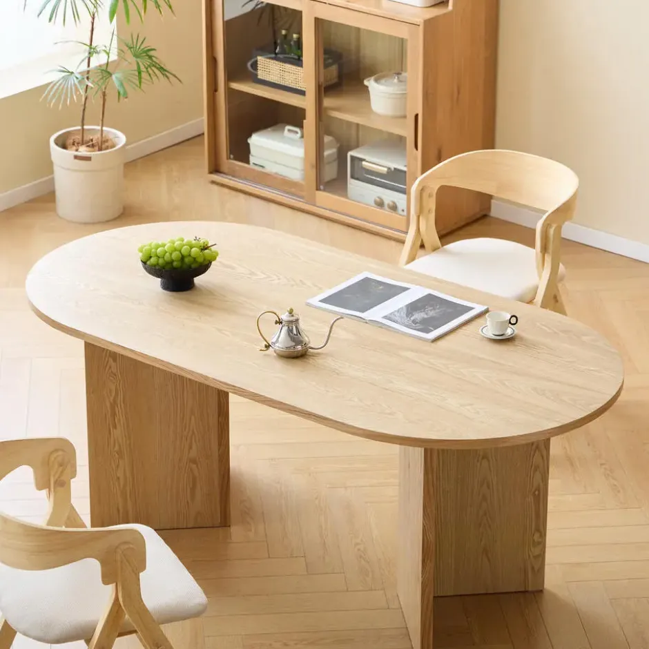 Eettafel voor 6 personen van grenen 180