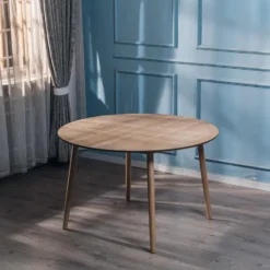 Eettafel voor 6 personen van massief grenen D120