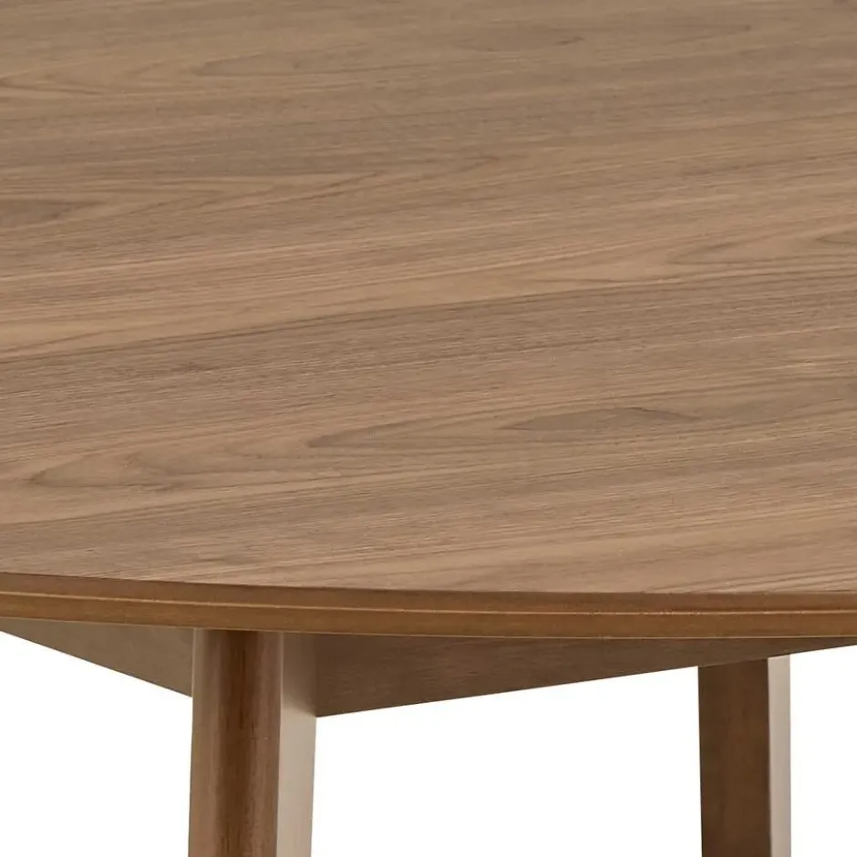 Eettafel Walnoot Rond - 140x140x76cm - Levi