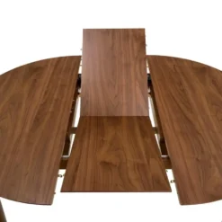 Eettafel Walnoot Uitschuifbaar - 154x115x75 cm - Gradje