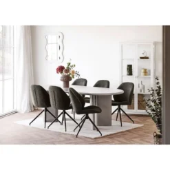 Eettafel Zand - Deens Ovaal - 220x100x75cm - Nagano
