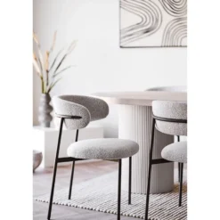 Eettafel Zand/Naturel - Deens Ovaal - 220x100x75cm - Solva