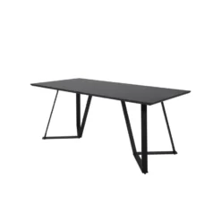 Eettafel Zwart Hout - 180x90x75cm - Marina