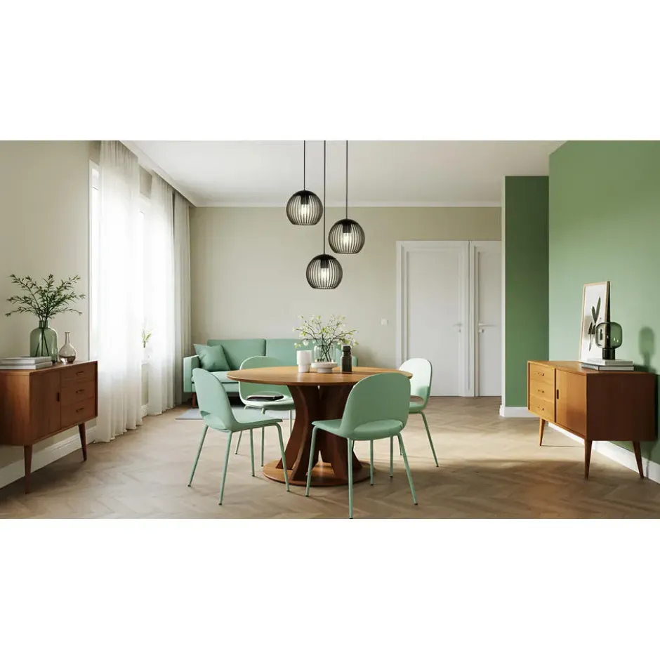 EGLO Almanzora Hanglamp - E27 - Ø 46.5 cm - Staal - Zwart/Koper