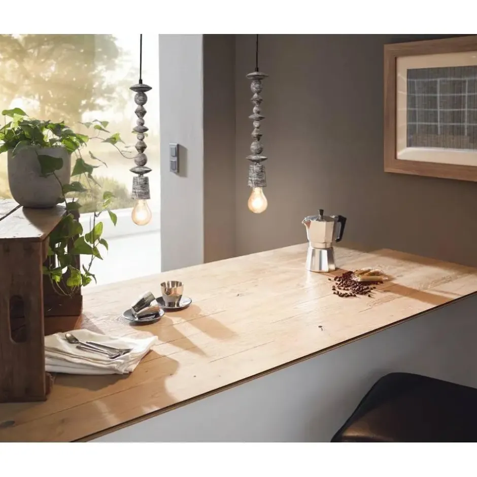 EGLO Avoltri Hanglamp - E27 - 8 cm - Zwart