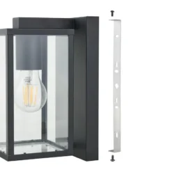 EGLOBudroneWandlampBuiten-E27-27cm-Zwart