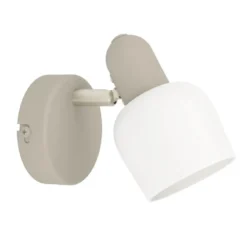EGLO Corato Spot - E14 - 15.5 cm - Wit/Beige - Glas