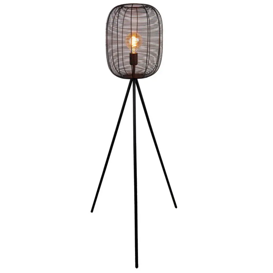 EGLO Derwen Vloerlamp - E27 - Metaal - Zwart
