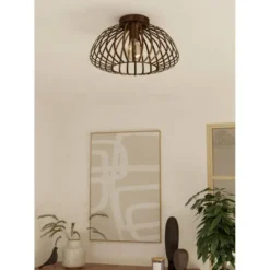 EGLO Espinal Plafondlamp - E27 - Ø 38.5 cm - Brons - Staal