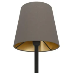 EGLO Fiorana Vloerlamp - E14 - Hoogte 140,5 cm - Zwart/Cappucino/Goud