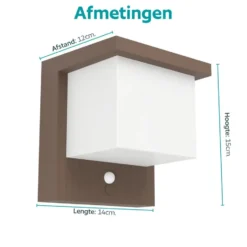EGLO Frigento Wandlamp buiten - LED - Roestbruin