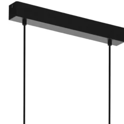 EGLOHornwoodHanglamp-E27-78cm-Zwart/Crème/Bruin