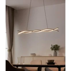 EGLO Lasana 3 Hanglamp - LED - 98,5 cm - Zwart/Wit