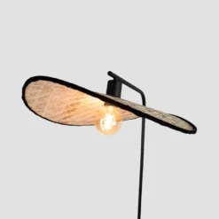 EGLO Marywell Vloerlamp - E27 - Hout - Zwart/Bruin