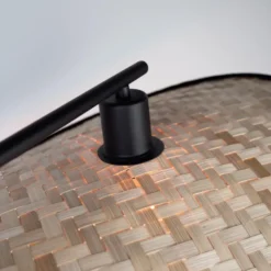 EGLO Marywell Vloerlamp - E27 - Hout - Zwart/Bruin