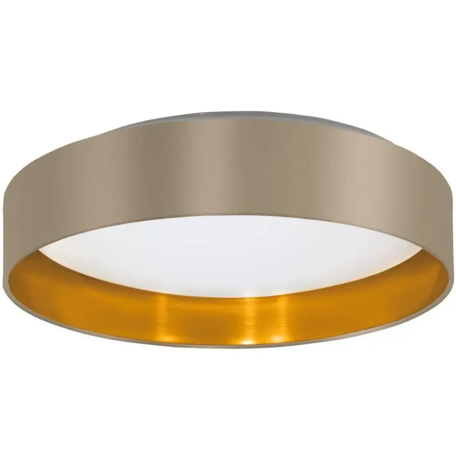 EGLO Maserlo 2 plafondlamp - 38cm - Goud, Taupe, Wit