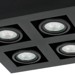 EGLOMendozaOpbouwlamp-GU10-25cm-Zwart