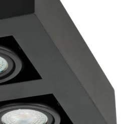 EGLOMendozaOpbouwlamp-GU10-25cm-Zwart