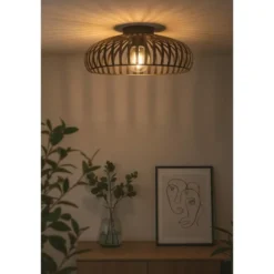 EGLO Mogano 3 Plafondlamp - E27 - Ø 43 cm - Brons - Staal