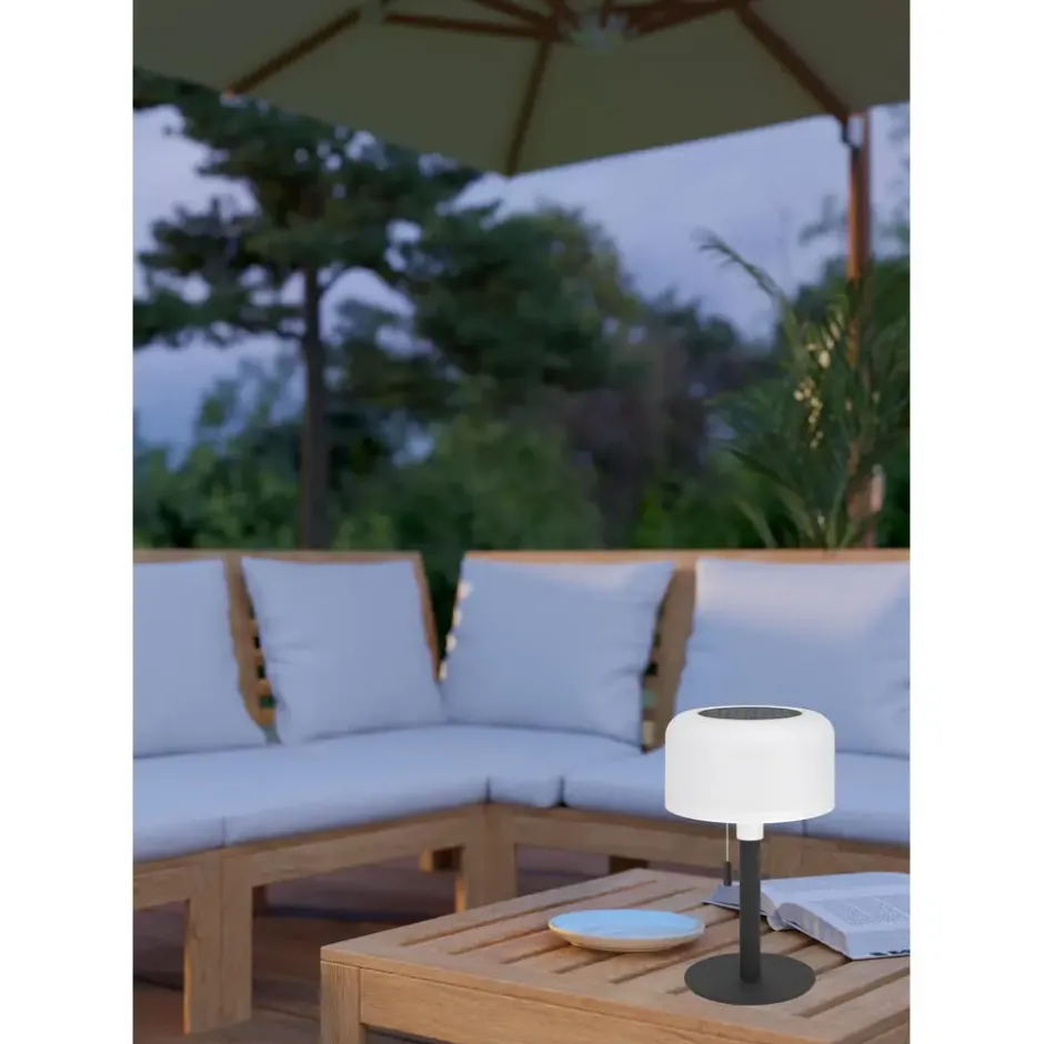 EGLO Montapalma Tafellamp buiten - LED - Zwart, Wit