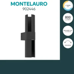 EGLO Montelauro Wandlamp buiten - LED - Zwart