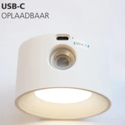 EGLO Muraglie Wandlamp - Oplaadbaar - LED - Ø 7.5 cm - Wit