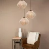 EGLO Orimini Hanglamp - E27 - Ø 48 cm - Crème/Brons - Textiel
