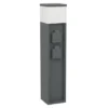 EGLO Park5 Stopcontact Zuil - E27 - 50 cm - Antraciet/Wit