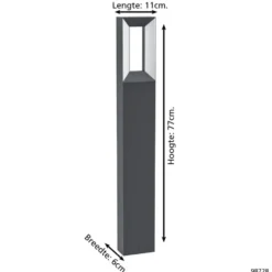 EGLO Riforano Vloerlamp - LED - 11 cm - Zwart
