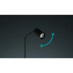 EGLO Rigomagno Vloerlamp - GU10 - H 151 cm - Staal - Zwart