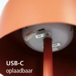 EGLO Roccanova Tafellamp - Solar - 30 cm - Oranje - Oplaadbaar