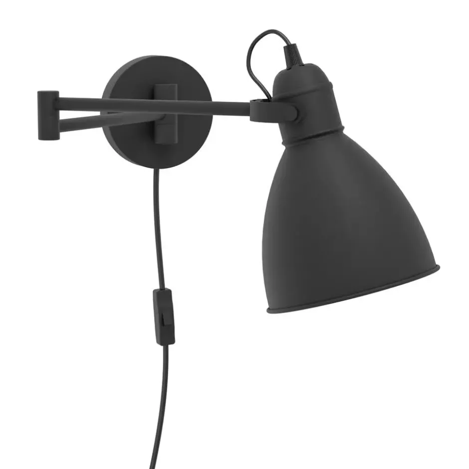 EGLOSanPeriWandlamp-E27-30cm-Zwart