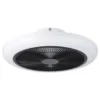 EGLO Sayulita 1 Plafondlamp met ventilator - 46 cm - Zwart/Wit - 3 Standen