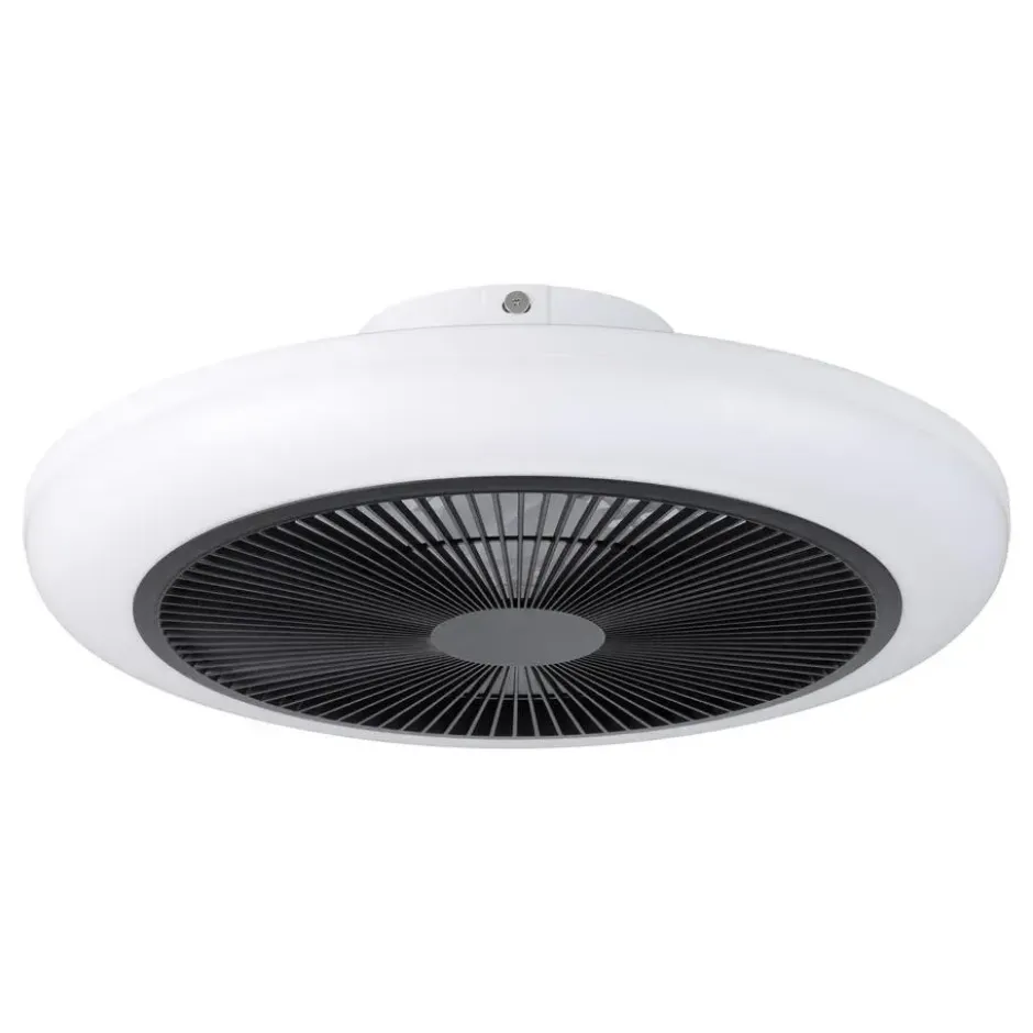 EGLO Sayulita 1 Plafondlamp met ventilator - 46 cm - Zwart/Wit - 3 Standen