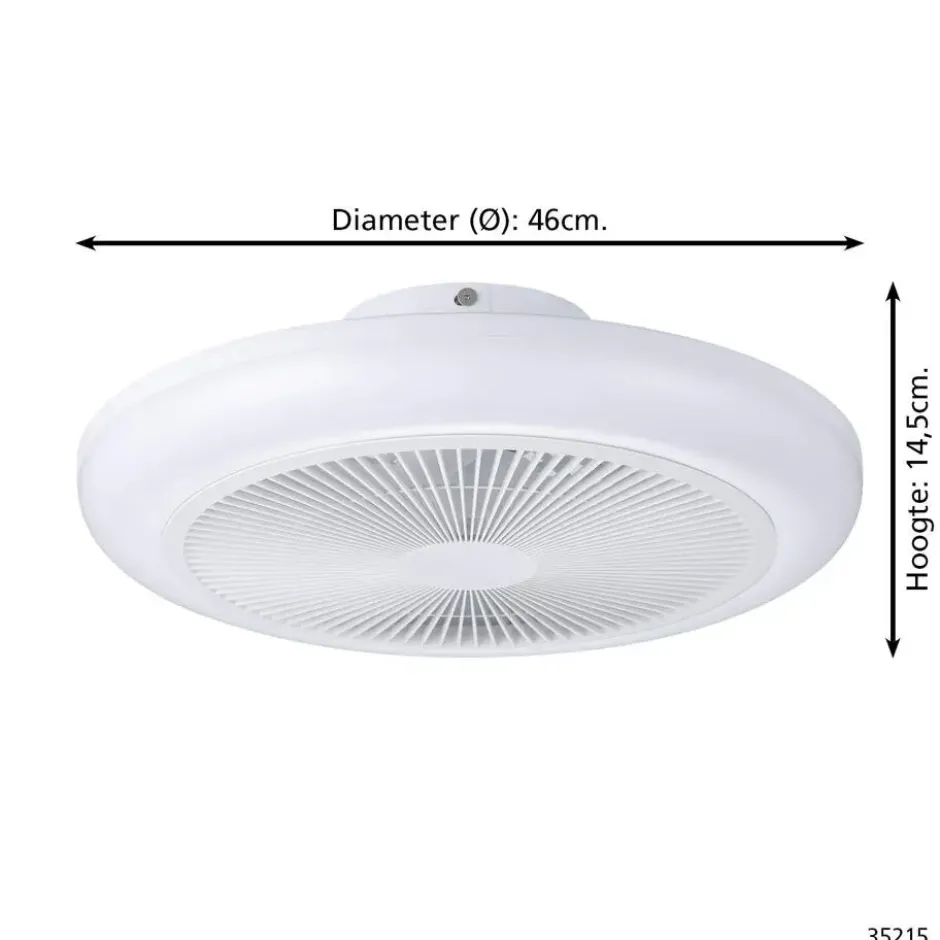 EGLO Sayulita 1 Plafondlamp met ventilator - 46 cm - RGB