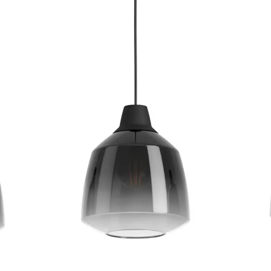 EGLO Sedbergh Hanglamp - E27 - 90 cm - Zwart - Glas