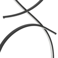 EGLO Serpins Vloerlamp - LED - 107 cm - Zwart/Wit