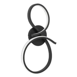 EGLO Serpins Wandlamp - LED - 40 cm - Zwart/Wit
