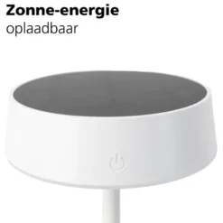 EGLO Simeri Tafellamp Buiten - Solar - 31 cm - Wit - Oplaadbaar