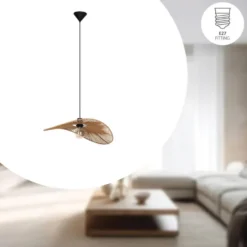EGLO Siruela Hanglamp - E27 - Ø 56 cm - Papier - Natuur
