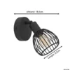 EGLO Sonnino Spot - E14 - 9,5 cm - Zwart