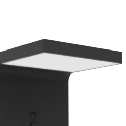 EGLO Spiante Solar Wandlamp - LED - 14 cm - Zwart/Wit