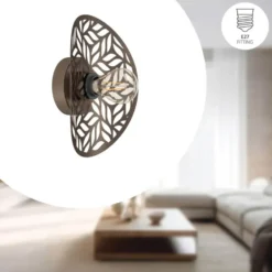 EGLO Swaby Wandlamp - E27 - 30 cm - Brons