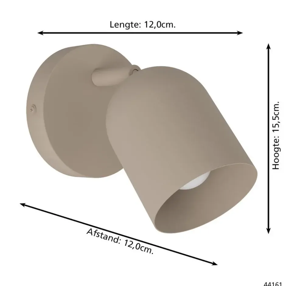 EGLO Tilston Spot - E14 - 12 cm - Zandkleur - Kantelbaar