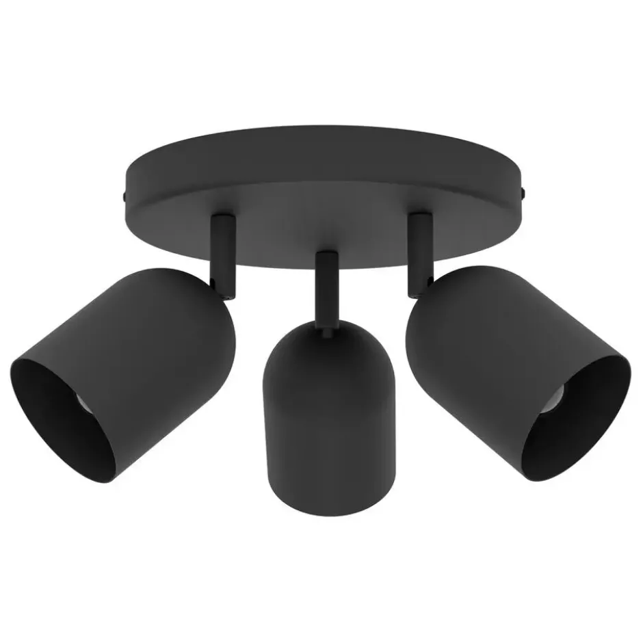 EGLO Tilston Spot - E14 - Ø 25 cm - Zwart - Kantelbaar