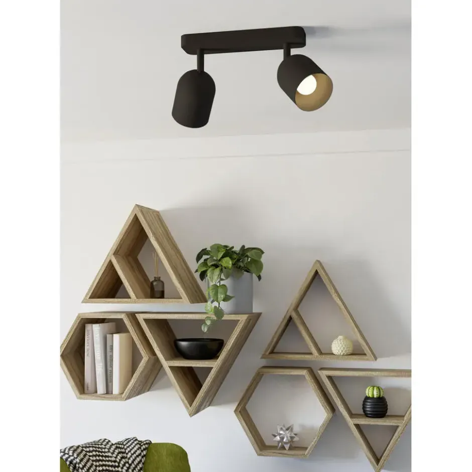 EGLO Tilston Spot - E14 - 28 cm - Zwart - Kantelbaar