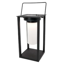 EGLO Usigni Solar Tafellamp - 28 cm - Zwart/Wit