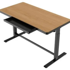 Elektrisch verstelbaar bureau / thuiswerkplek - 140x70 cm - Whitewash eiken - Z