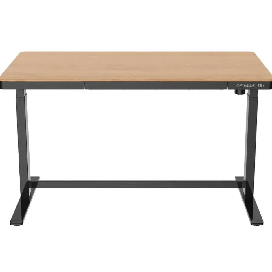Elektrisch verstelbaar bureau / thuiswerkplek - 140x70 cm - Whitewash eiken - Z